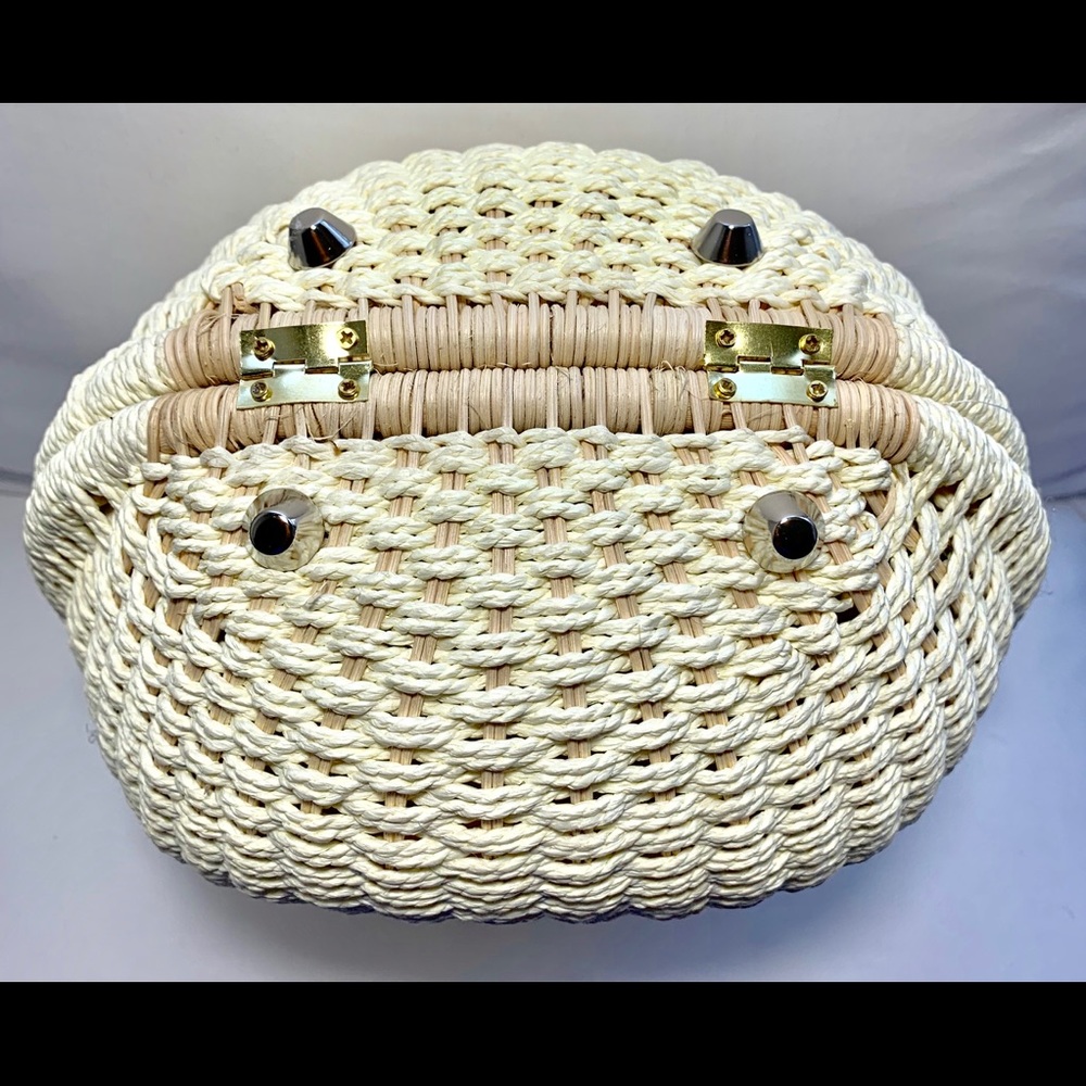 Boho Round Rattan Bag - Picture 4 of 6